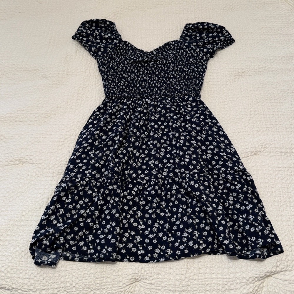 Hollister Navy Floral Dress Size XS